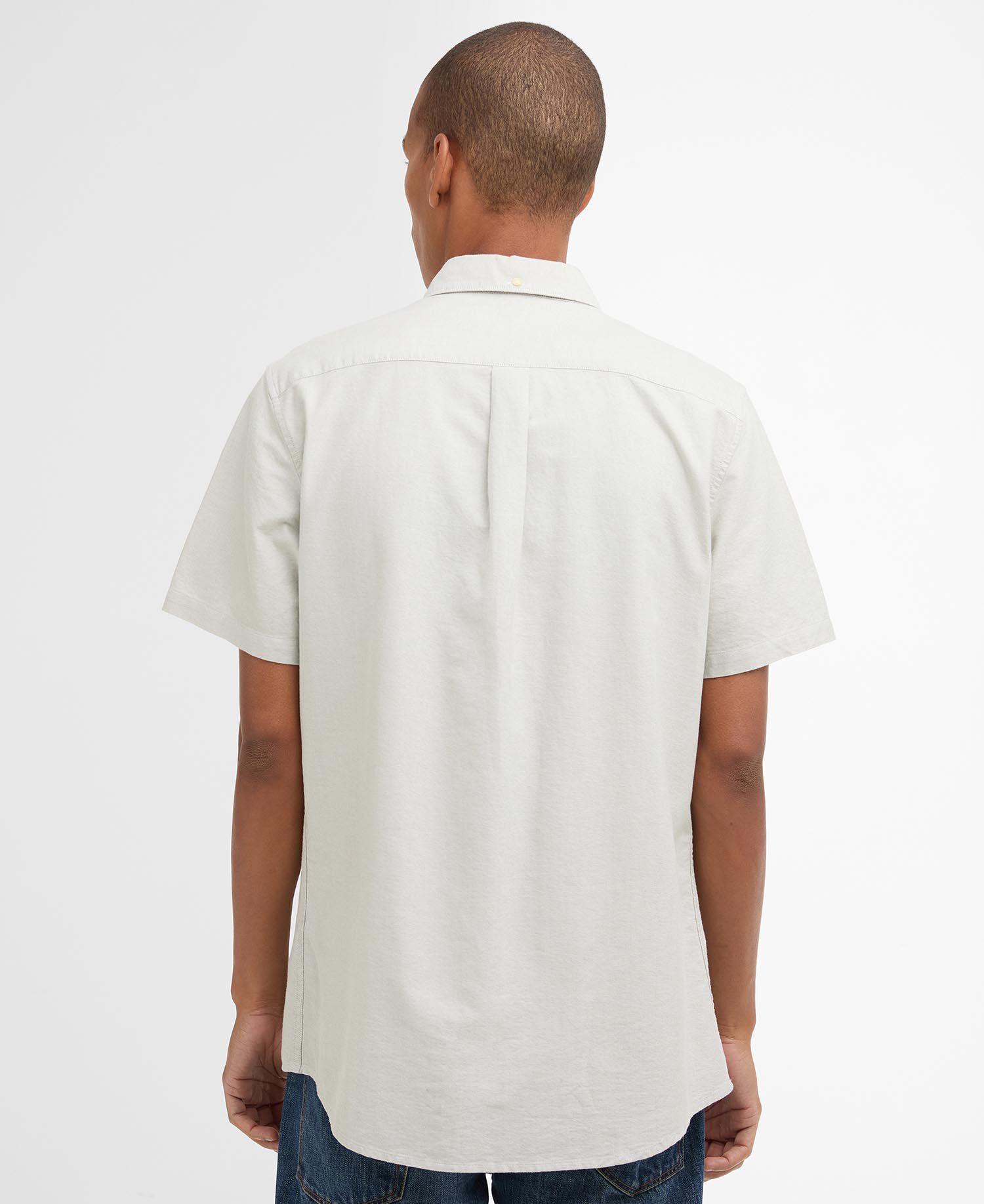 Oxtown Oxford Tailored Short-Sleeved Shirt Sea Green