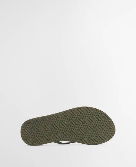 Tilda Flip Flops Olive/Ancient Tartan