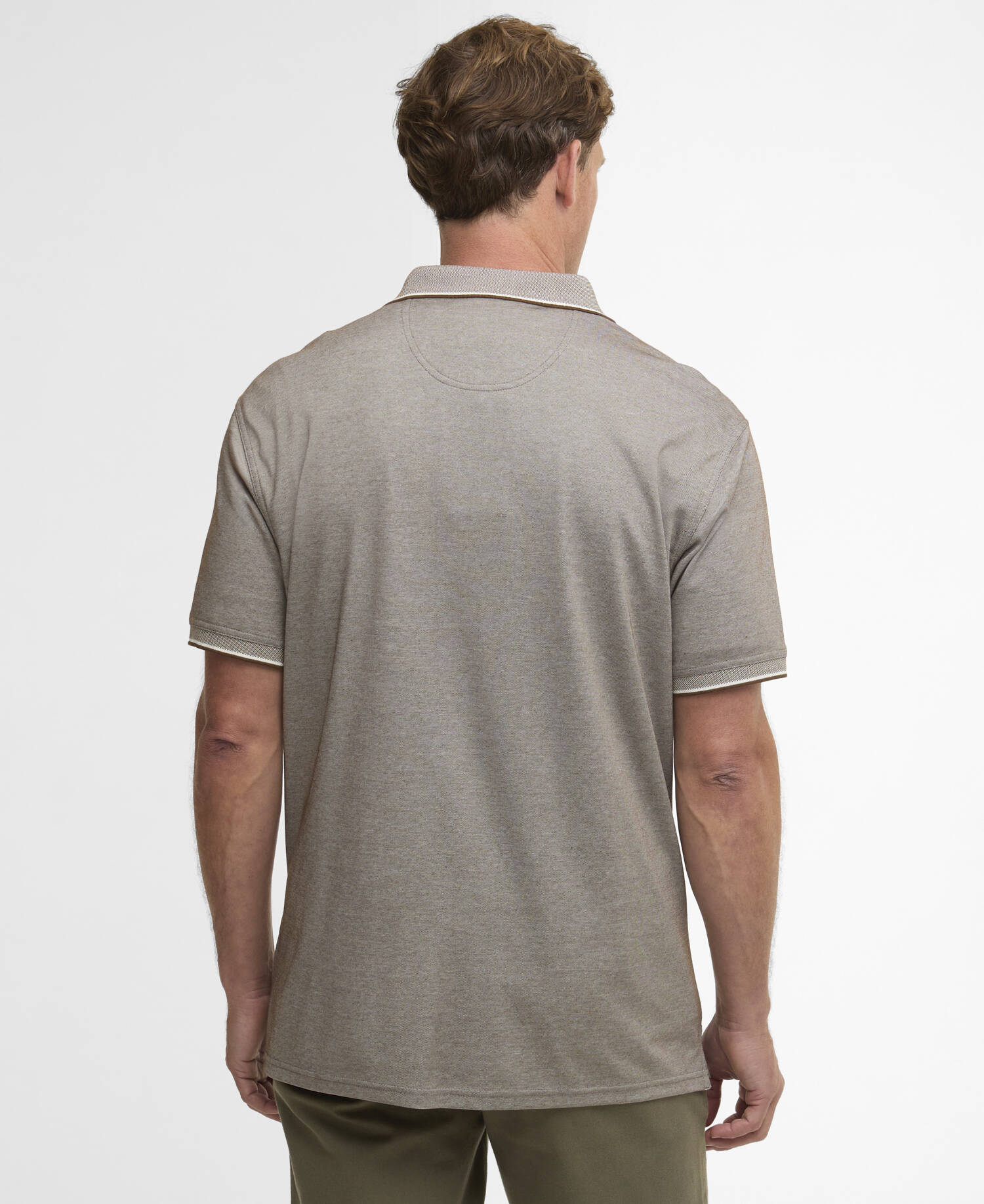 Heydon Short-Sleeved Polo Shirt Dark Sand image number 2