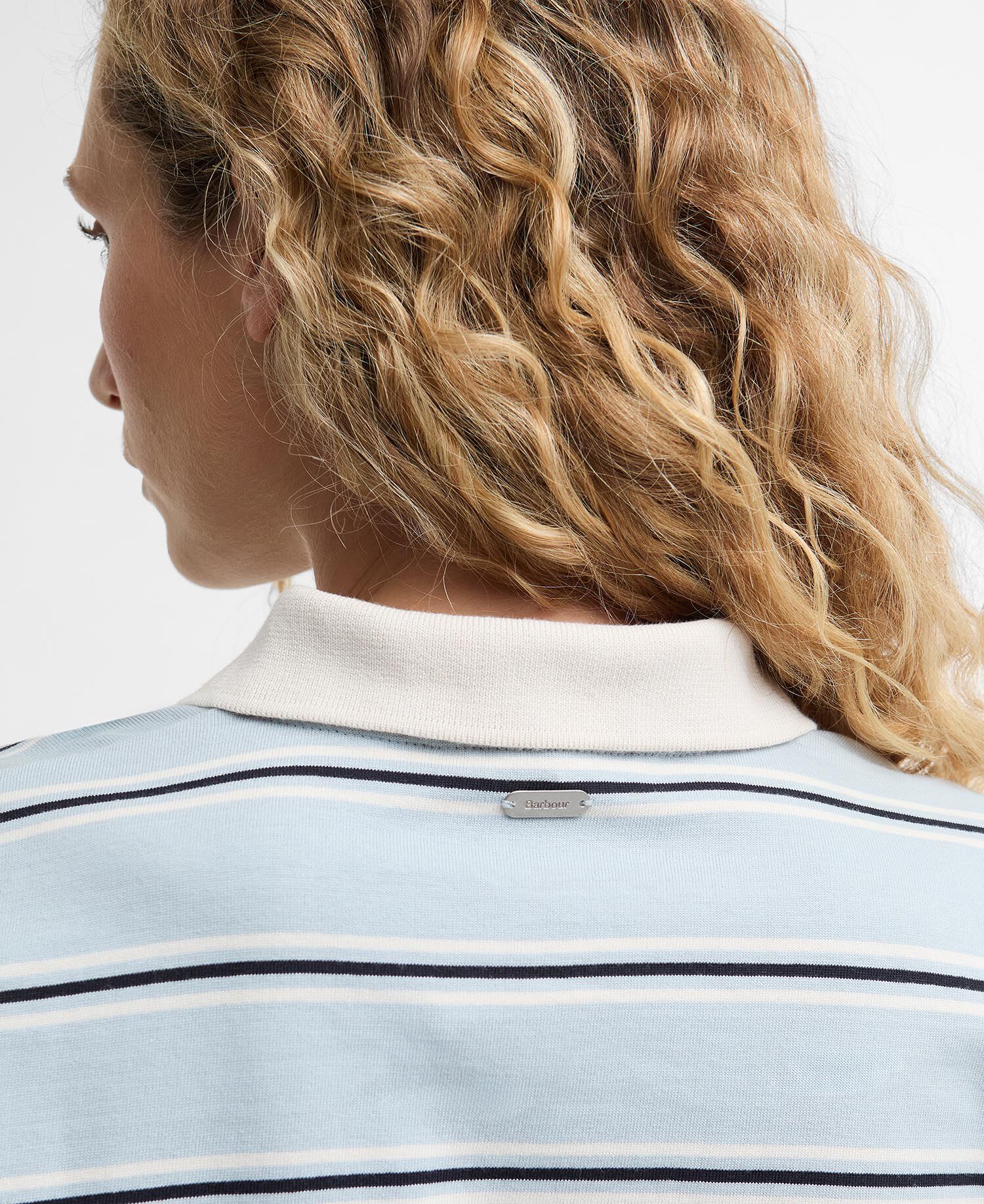 Ashwell Striped Rugby Shirt Celestial Blue Stripe