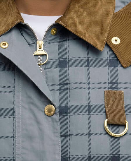 Carnforth Tartan Casual Jacket Grey Tartan