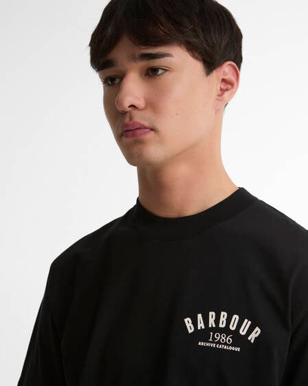 1986 Graphic Oversized T-Shirt Black