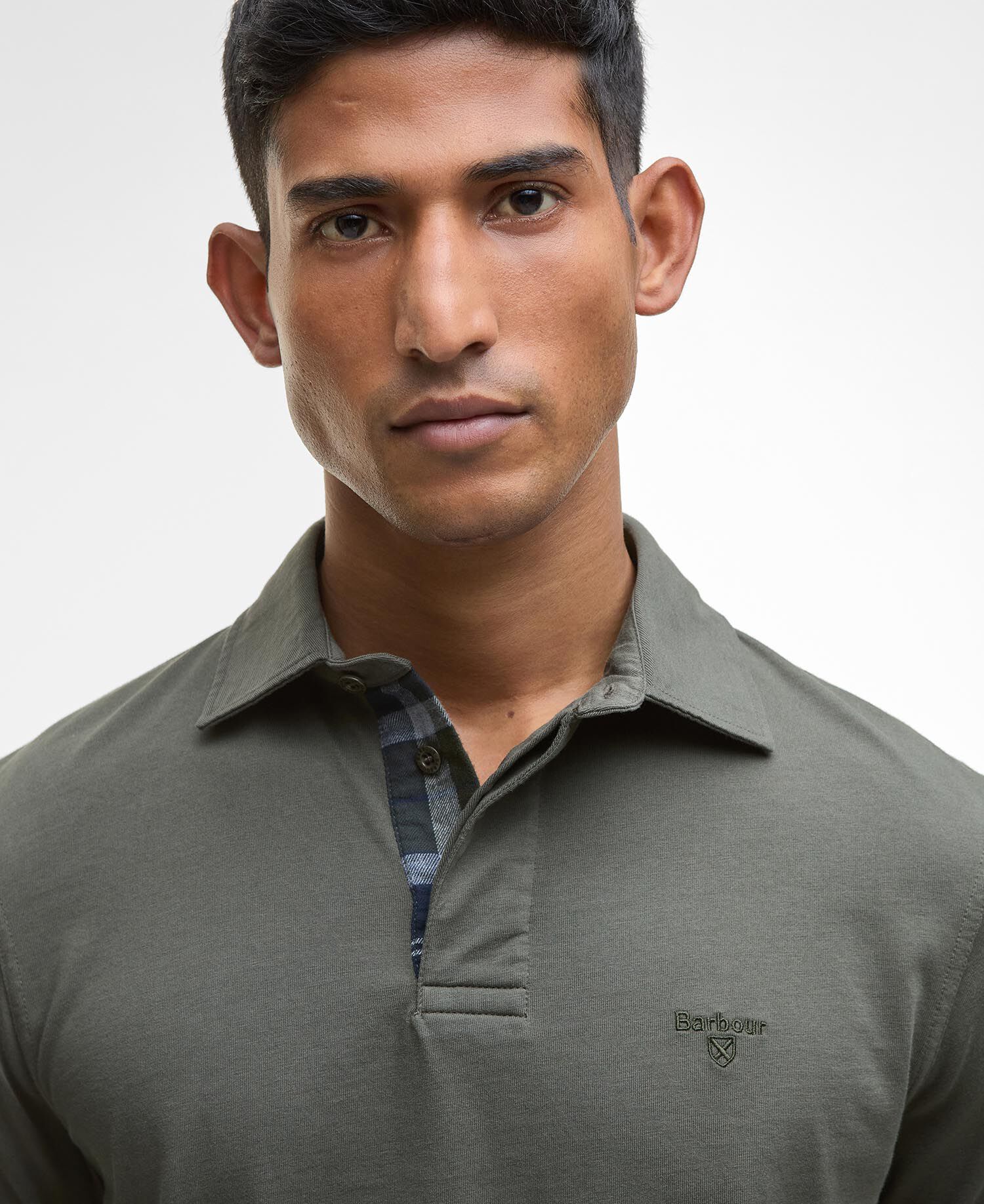 Langarm-Poloshirt Margrove Mid Olive