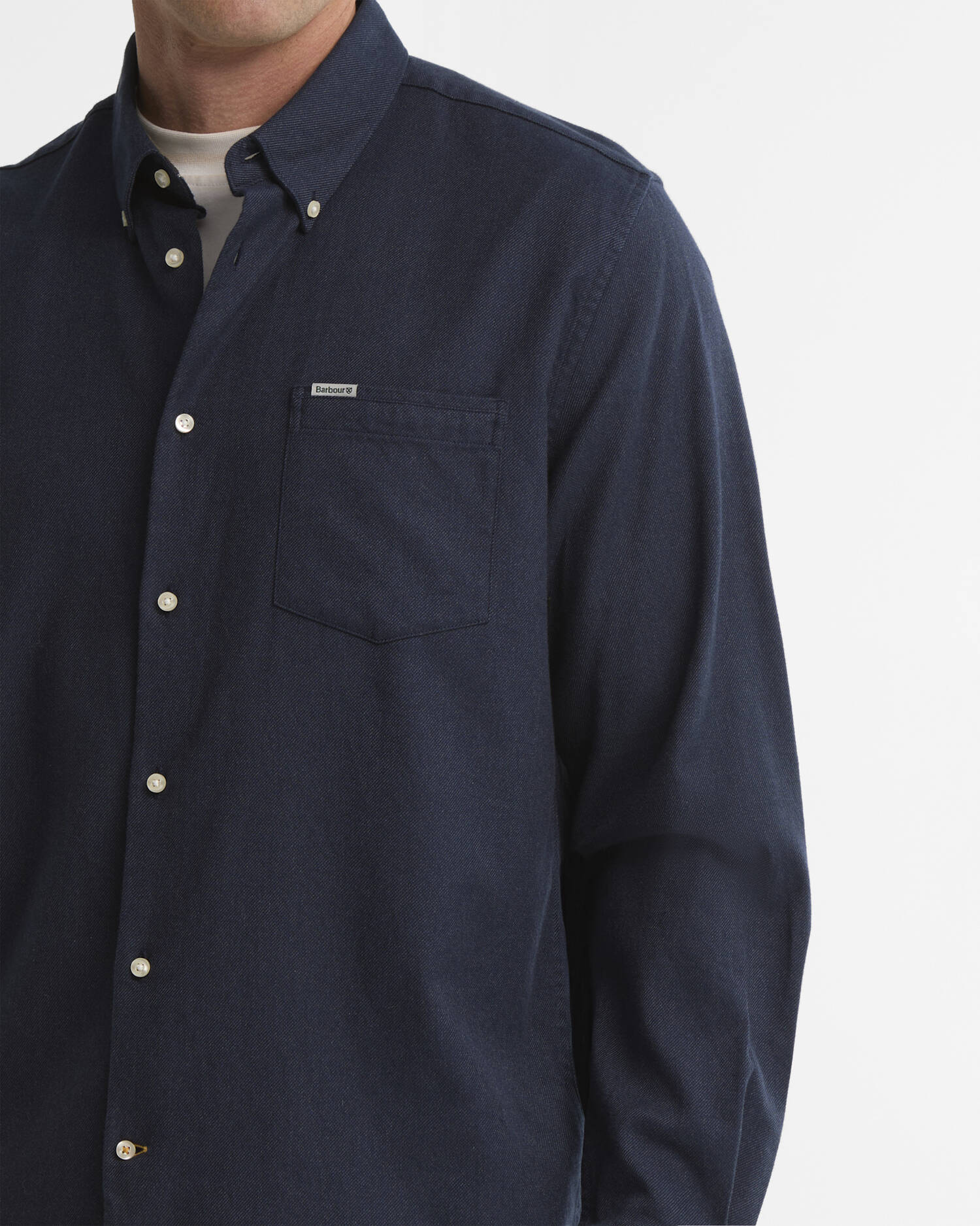 Camicia Sparrowhill a maniche lunghe con vestibilit&agrave; regular Navy image number 3