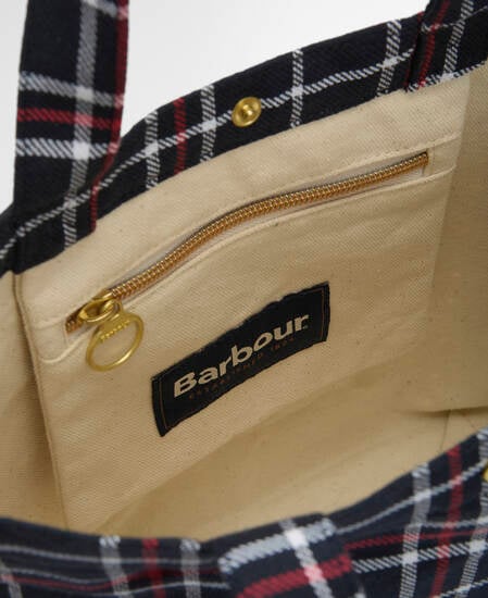 Tote Bag Mini Telfield Tartan Navy/Red Check