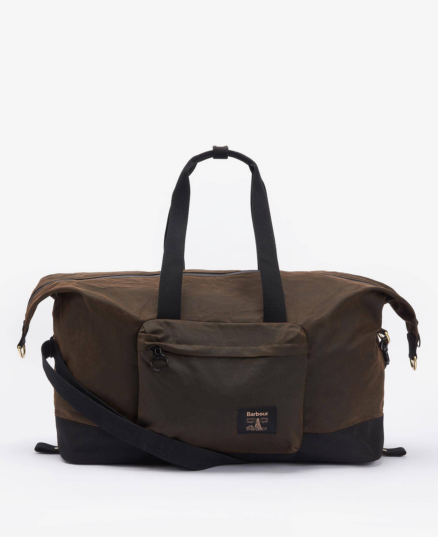 Field Waxed Holdall Olive-Black image number 0