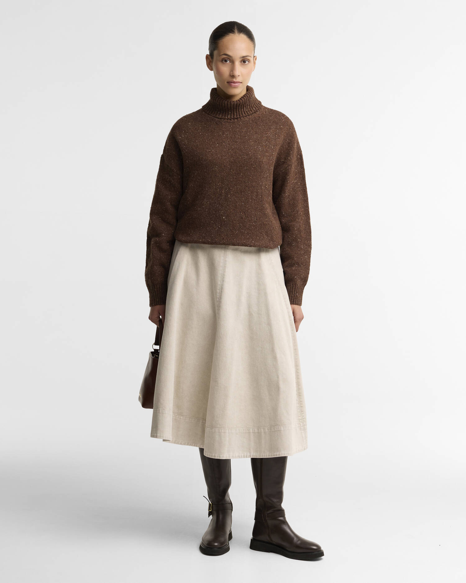 Barbour Woll-Rollkragenpullover Stanford Fleck Rustic image number 1