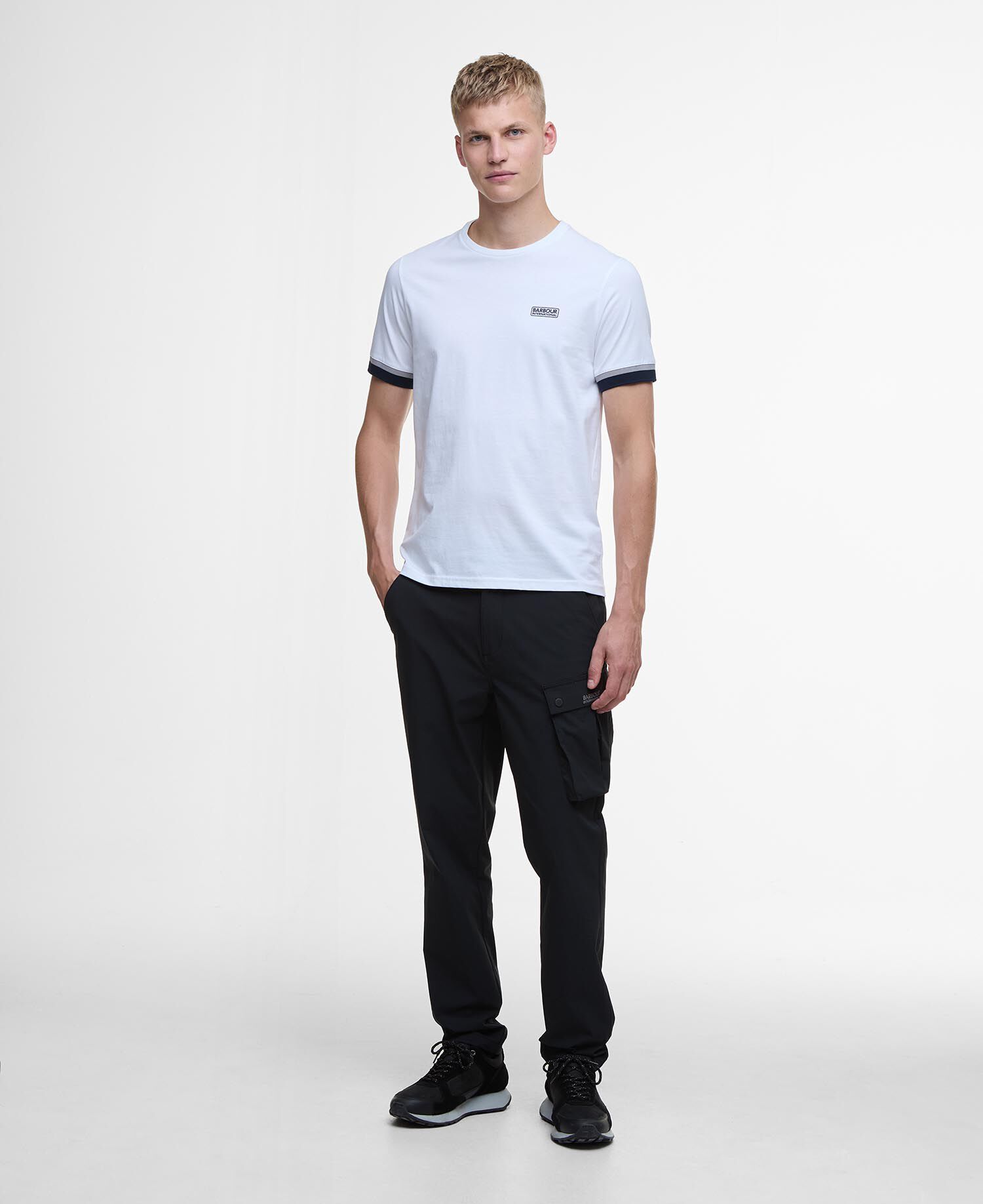Deep Cuff Evan Tipped T-Shirt