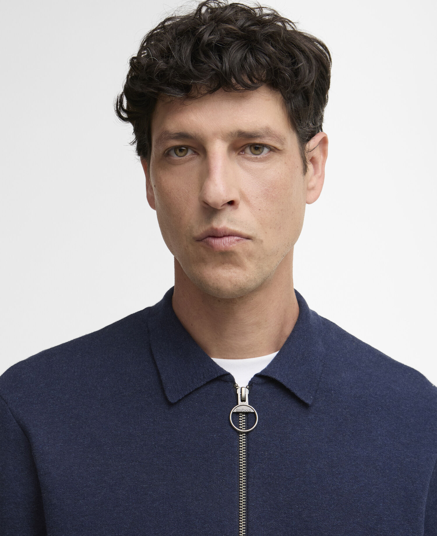 Maglione con zip Crowcombe Navy