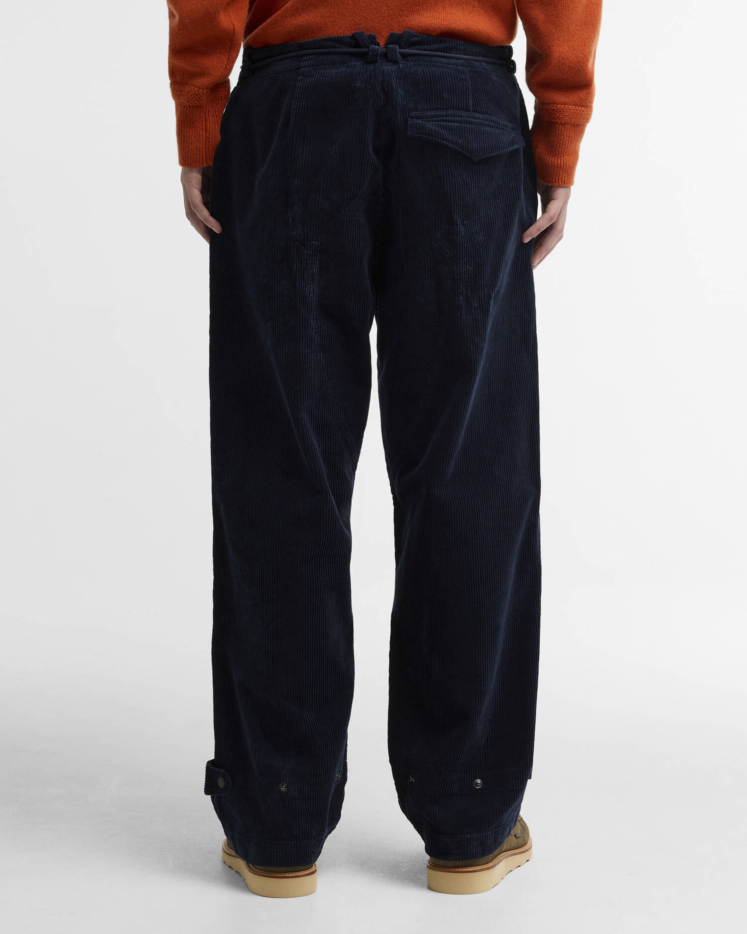 Barbour x Norbit Oversized Cord Trousers Navy image number 2