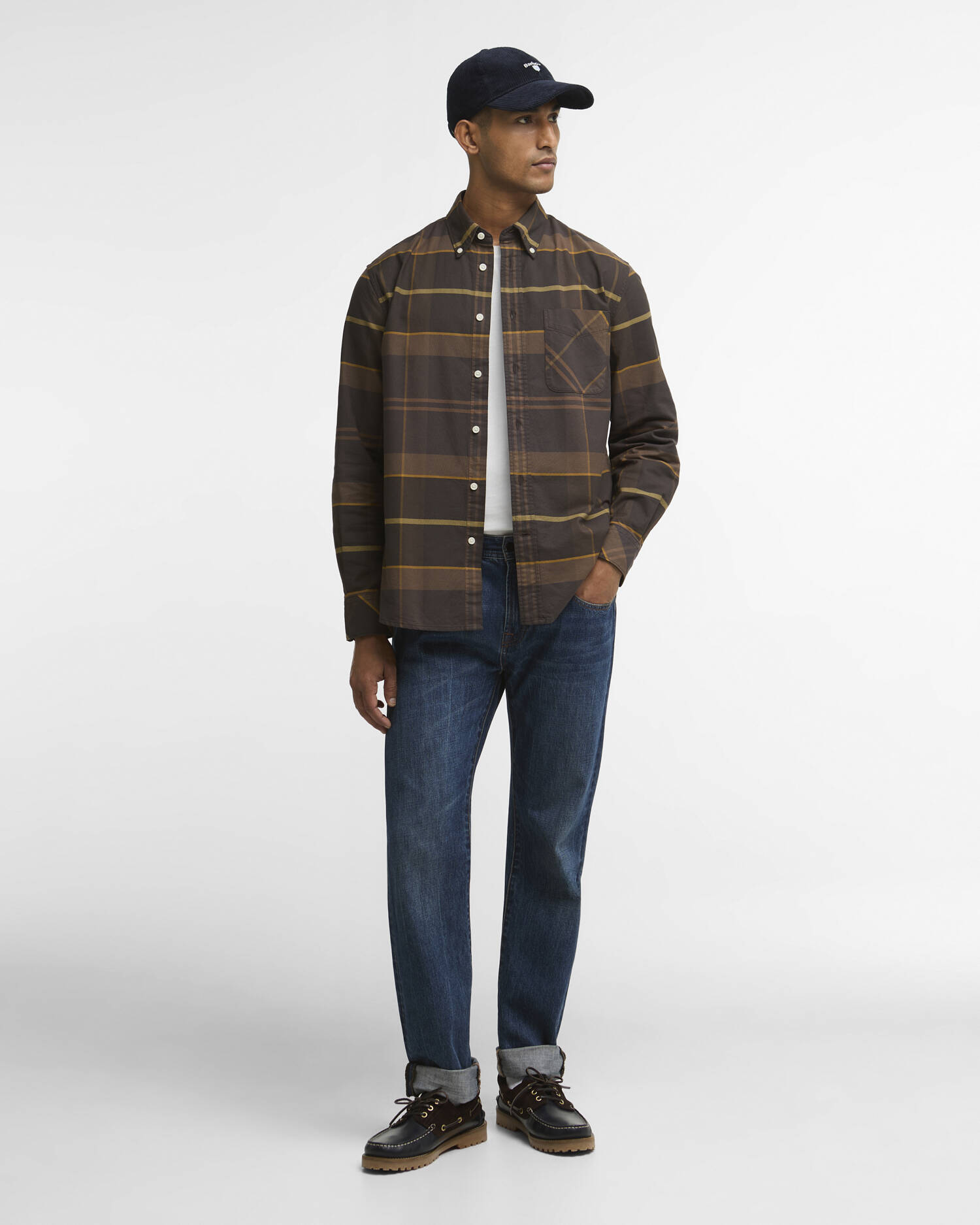 Mineral Tartan Dunoon Authentic-Fit Shirt Dried Bracken image number 1