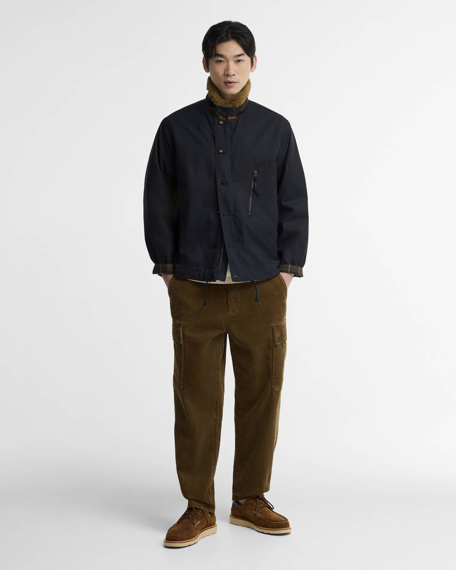 Barbour Wachsjacke Macklow Navy image number 1