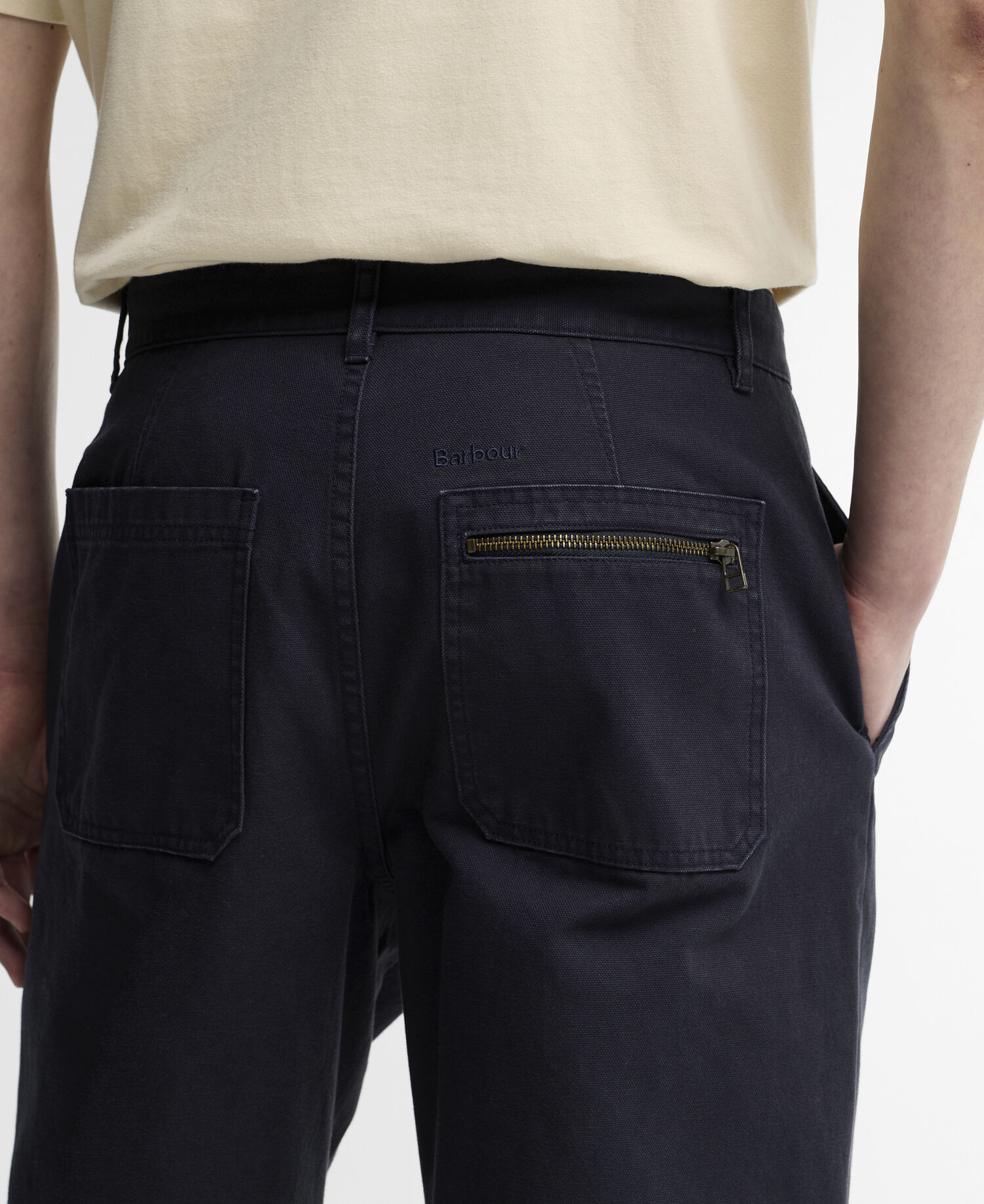 Barbour Hose Ursula Canvas Oversized Dark Navy