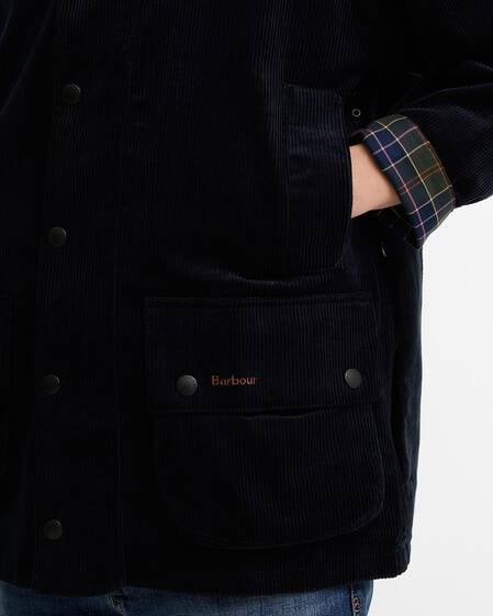 Paul Smith Loves Barbour Cord Beaufort Casual Jacket Dk Navy