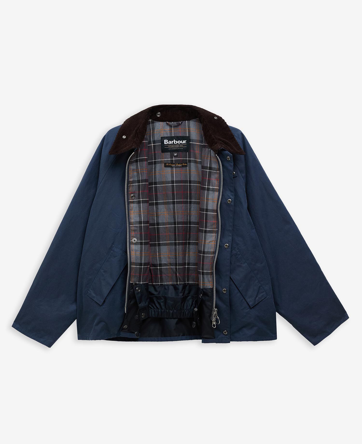 Giacca cerata OS Transport Washed Cobalt
