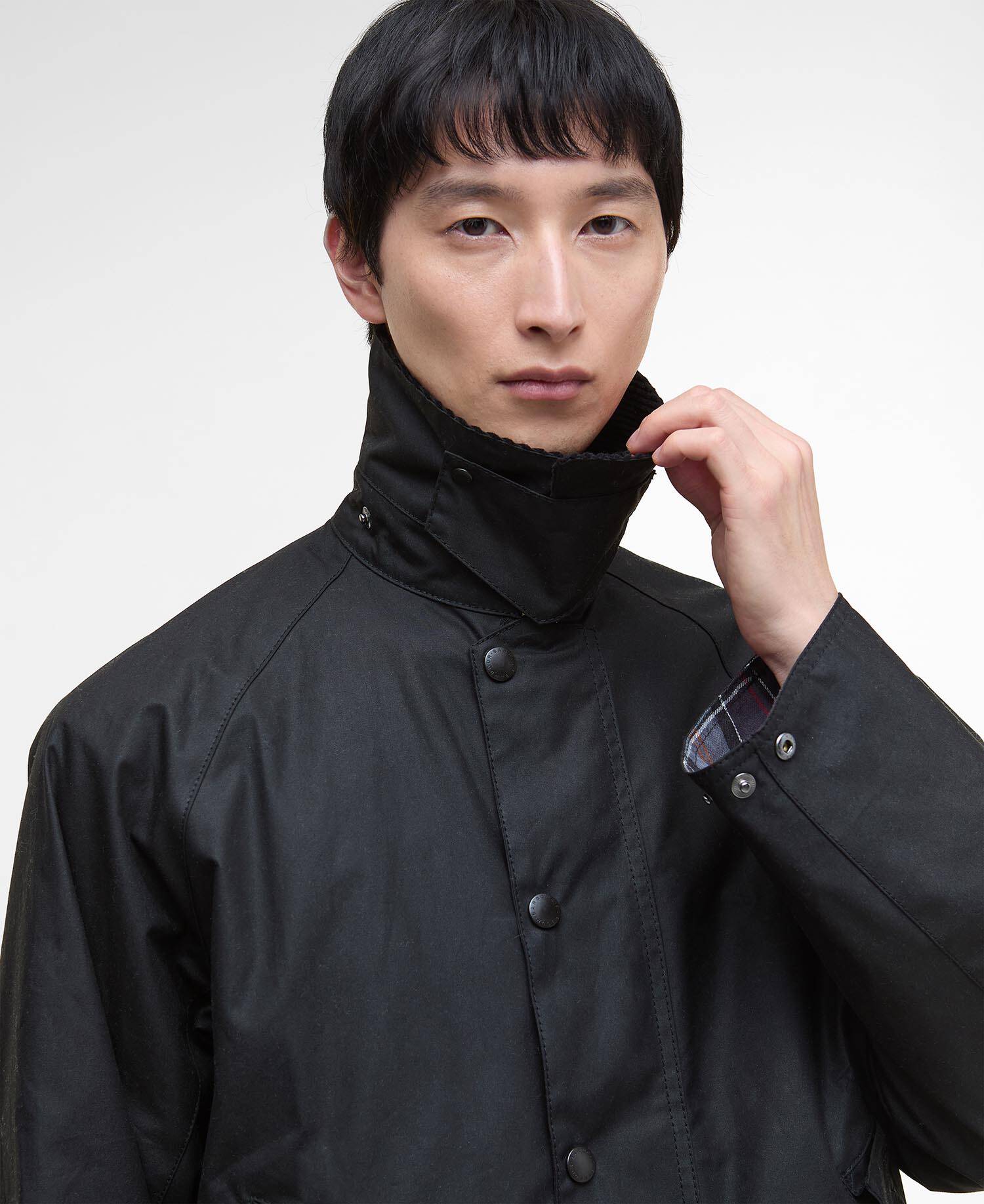 Modified Transport Waxed Jacket Black image number 3