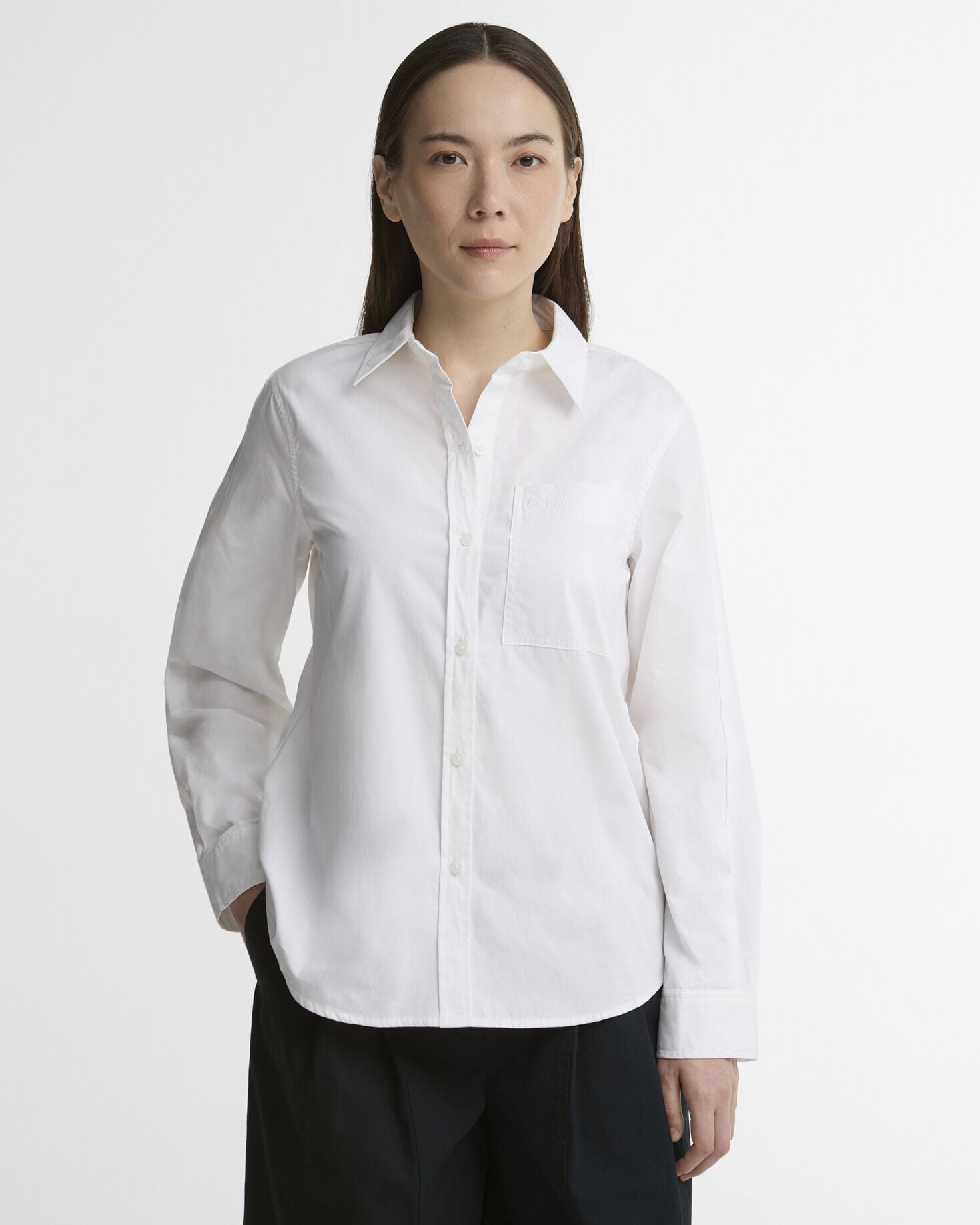 Pauline Relaxed Long-Sleeved Shirt White
