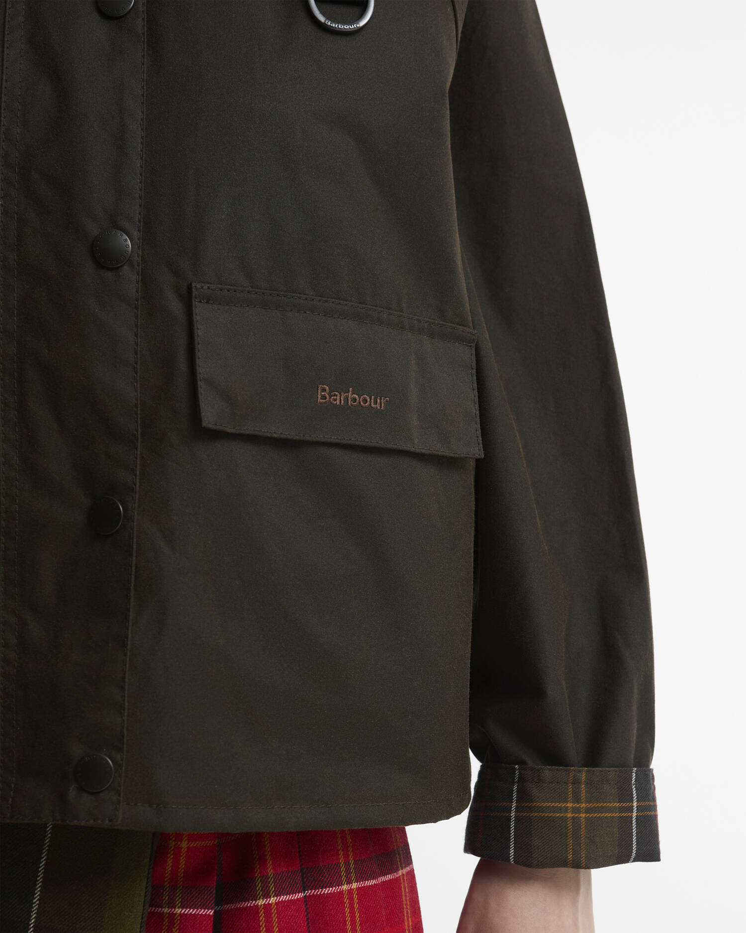 Women's Spey Waxed Jacket Olive/Beige/Classic image number 5