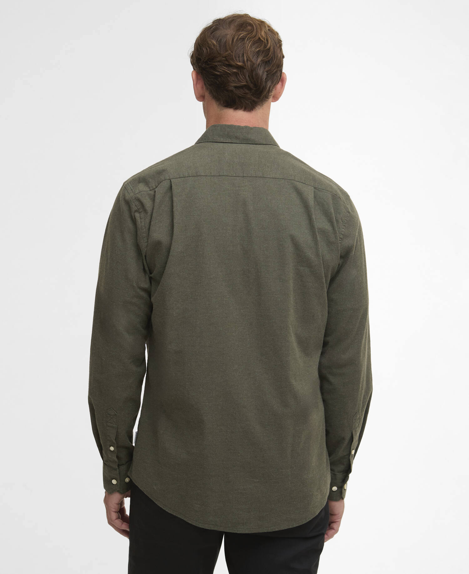 Camicia Aukside dalla vestibilit&agrave; regular Olive Marl image number 2