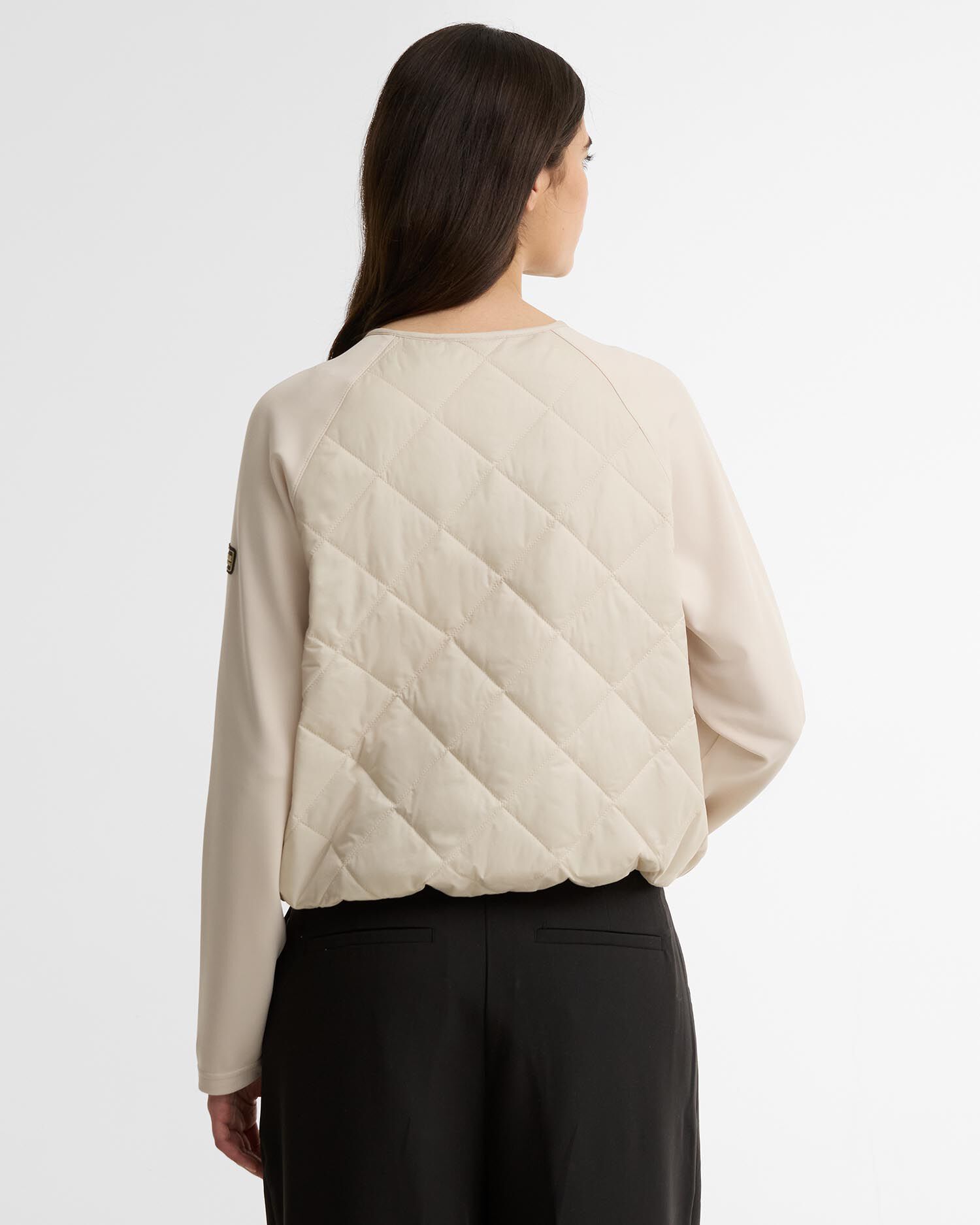 Seren Quilted Sweat Oyster