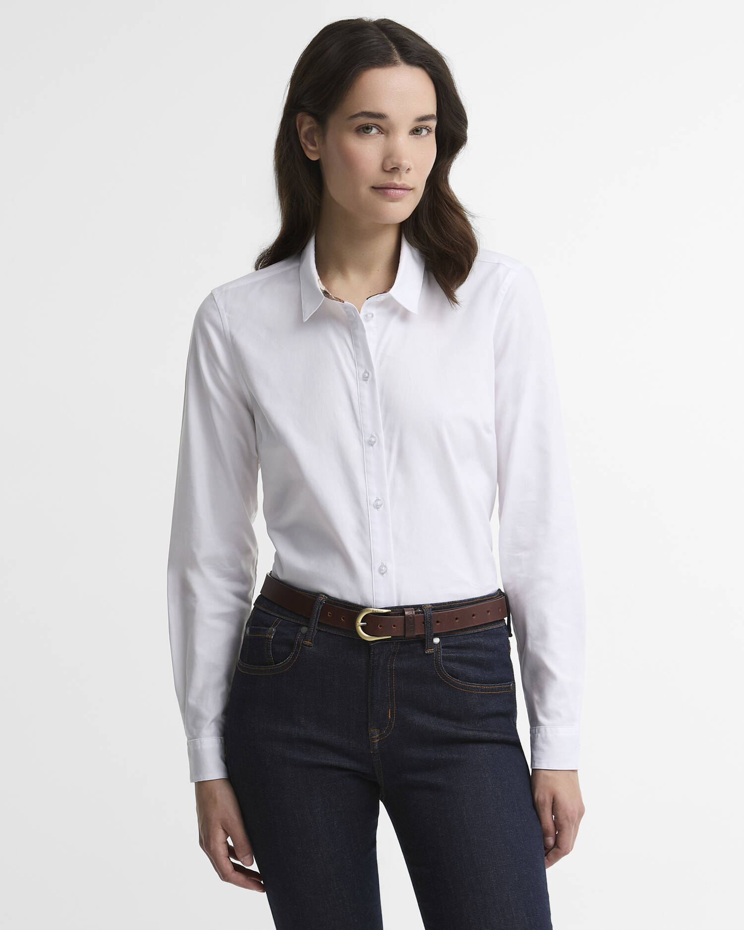 Bluse Derwent White/Lt Muted Tartan image number 0