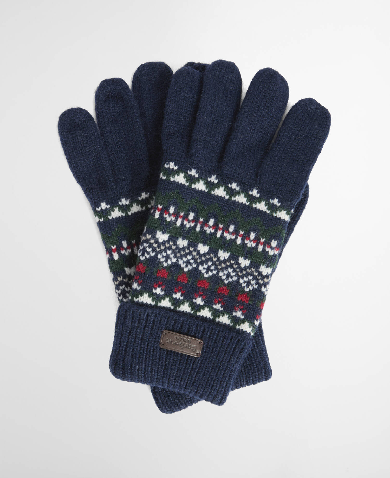 Guanti Fair Isle Marlow Navy/Evergreen image number 0