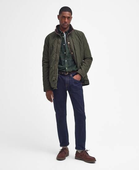 Shoverler Quilted Jacket Dark Olive