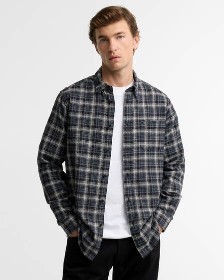 Camicia a maniche lunghe dalla vestibilit&agrave; leggermente aderente Transverse Black