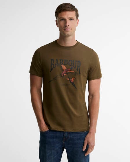 Pheasant Graphic Tailored T-Shirt Beech
