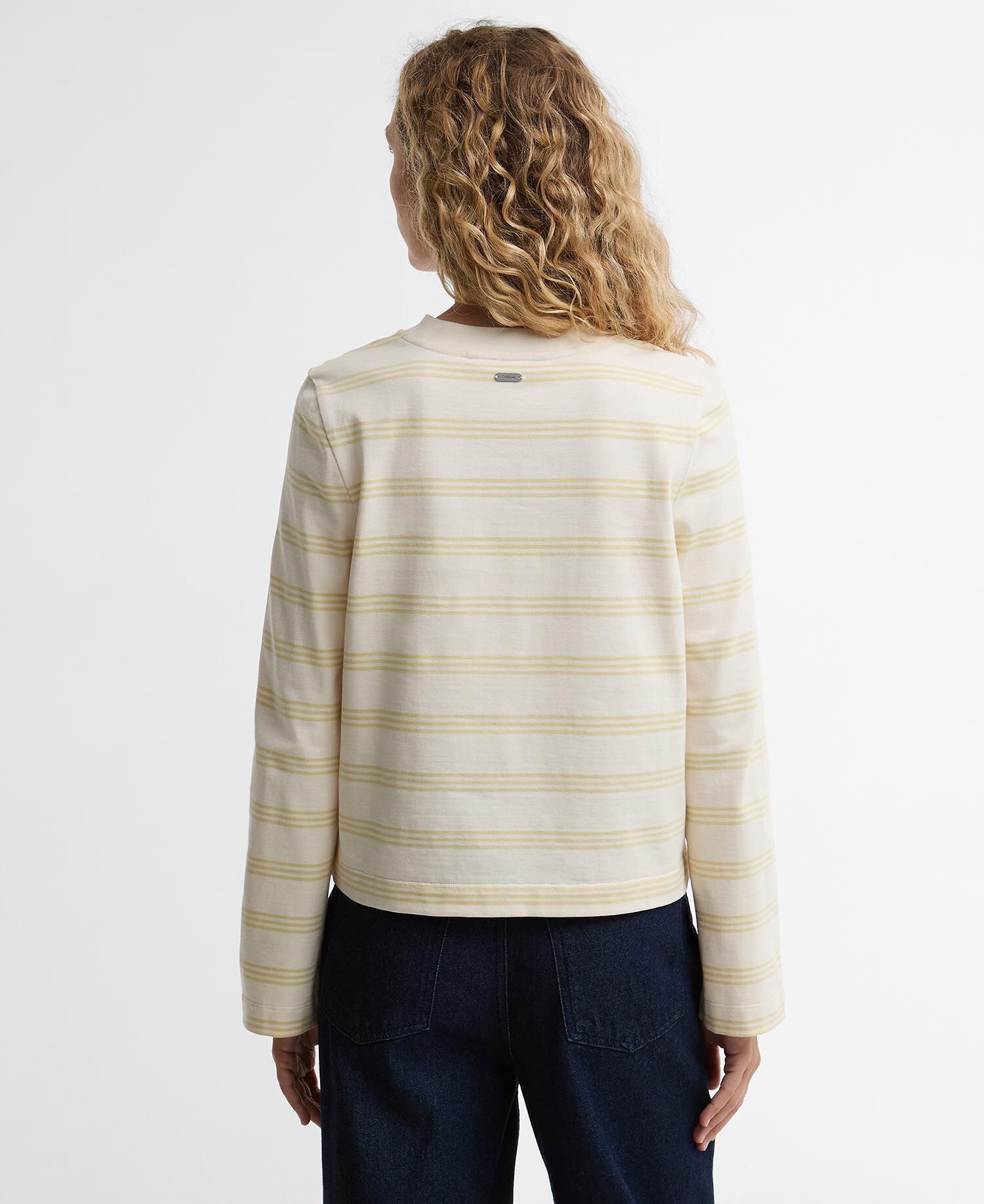 Dartmoor Striped Long-Sleeved T-Shirt Original Ecru/Soured Citrus Stripe