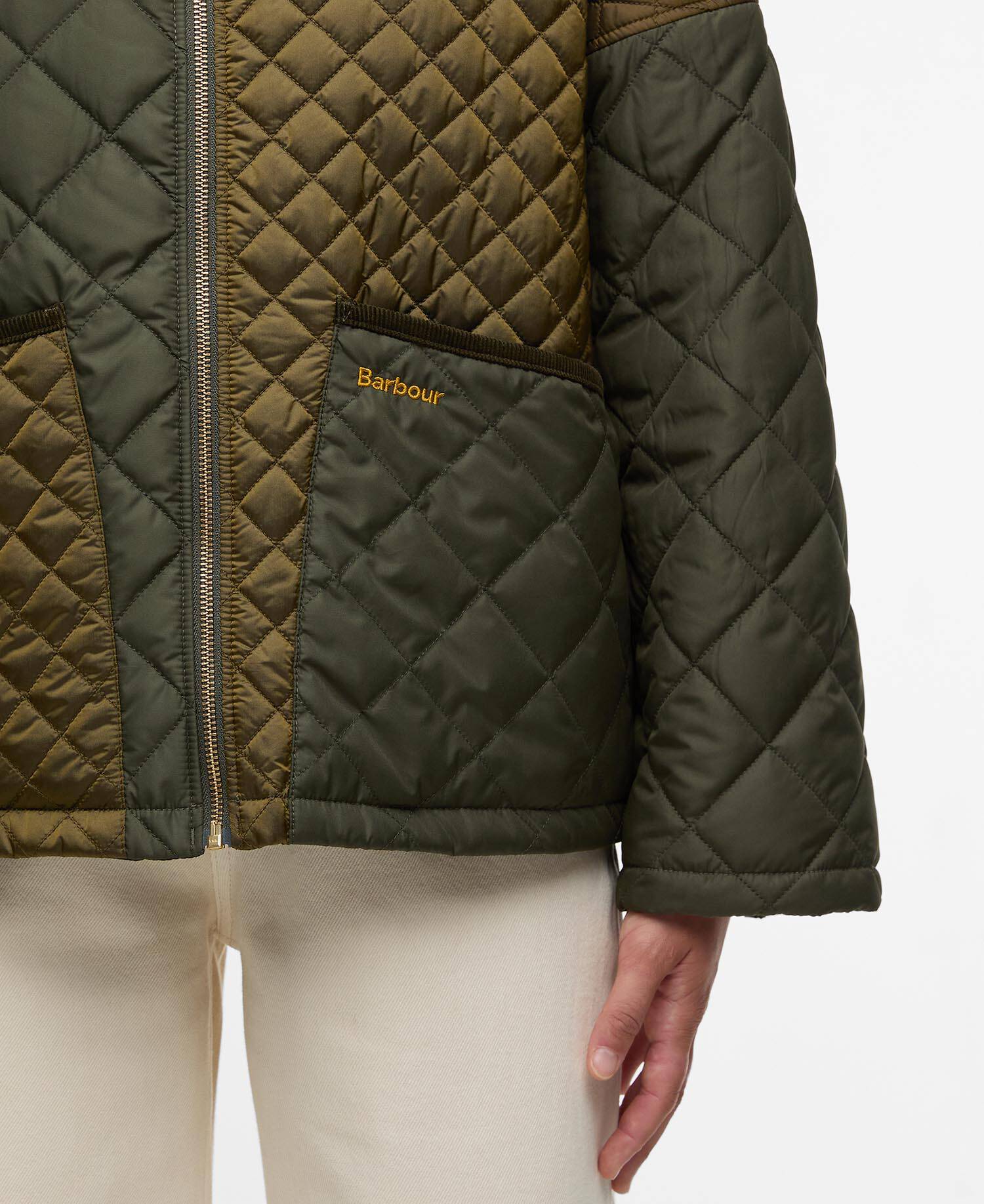 Steppjacke Danby Golden Olive/Olive/Ancient Tartan image number 4