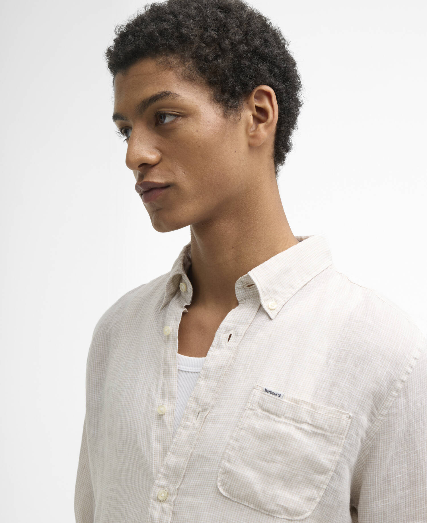 Linton Tailored Long-Sleeved Shirt Mist image number 3
