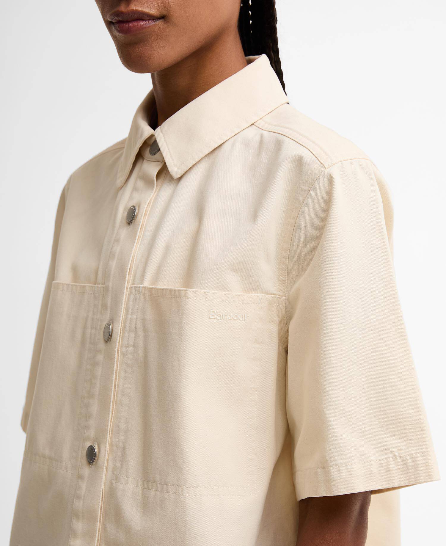 Aylesby Boxy Short-Sleeved Shirt Original Ecru image number 3