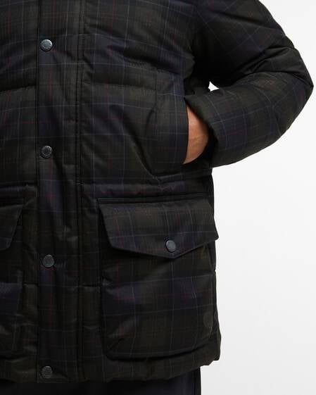 Lonnen Tartan Puffer Jacket Shadow Classic Tartan