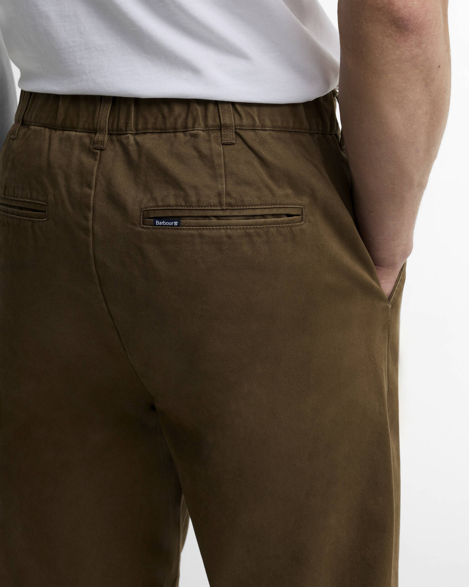 Barbour Hose Yorklane Twill Dark Sand image number 3