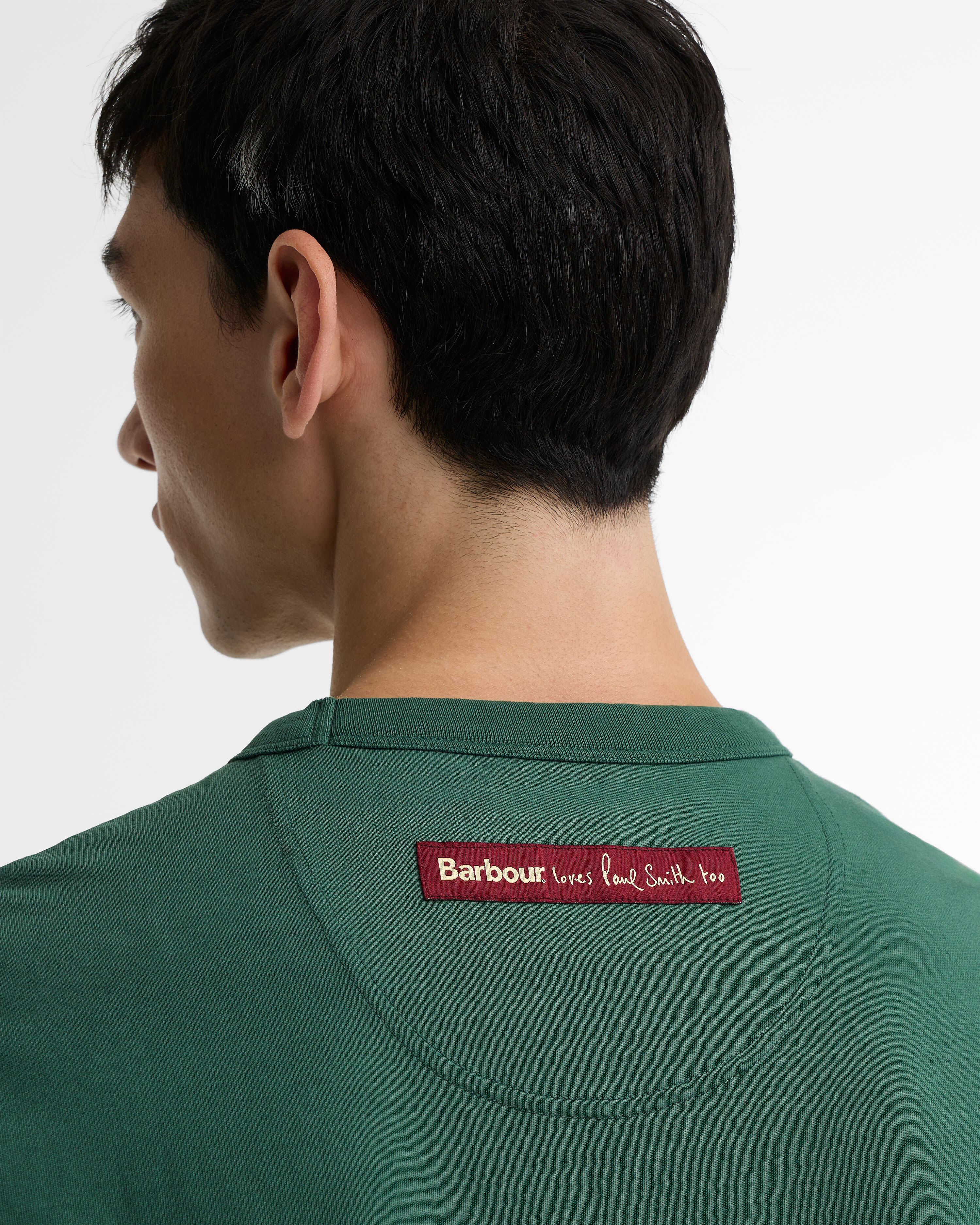 Paul Smith Loves Barbour Key Graphic T-Shirt Bottle Green