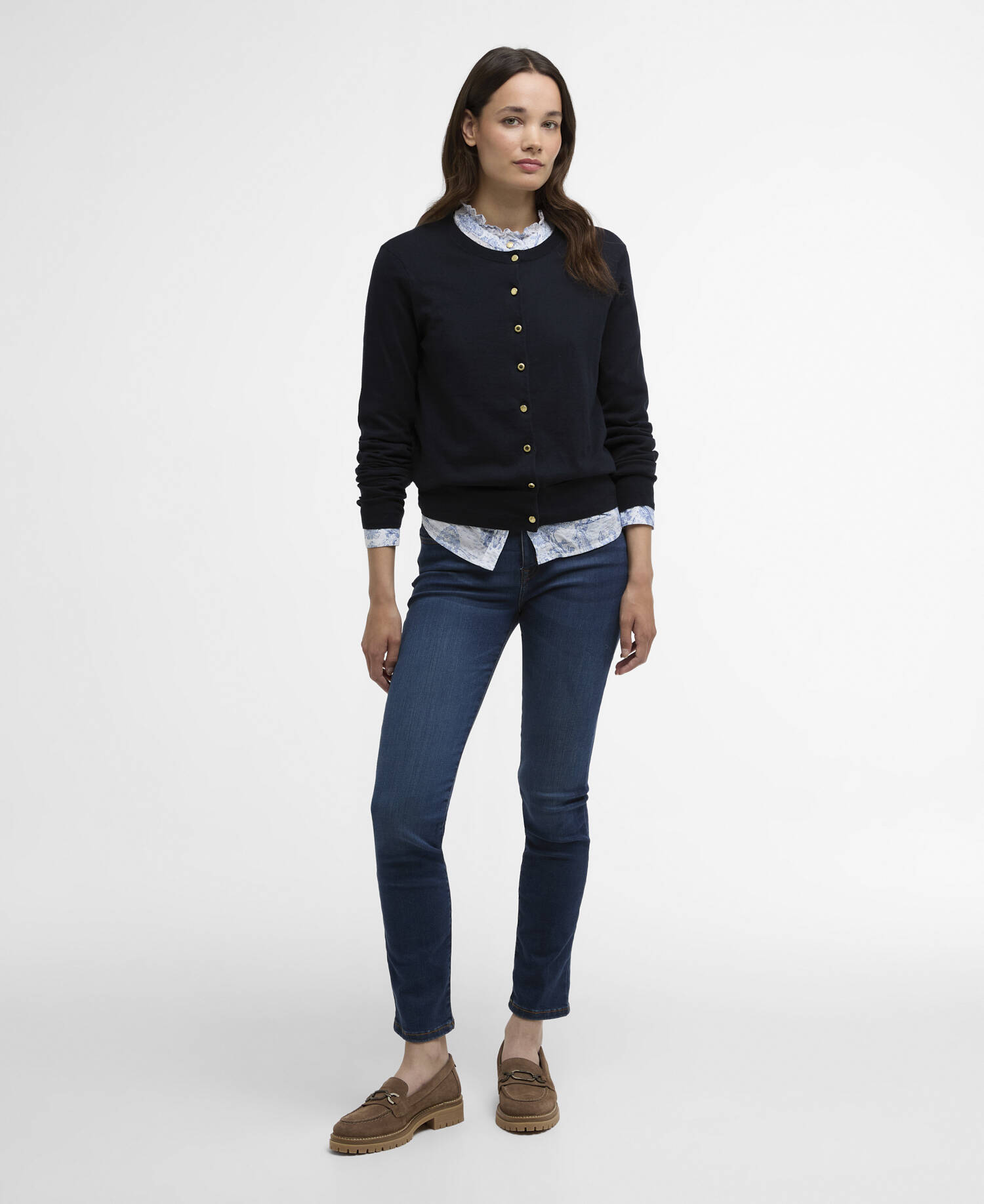 Wisteria Cardigan Navy image number 1