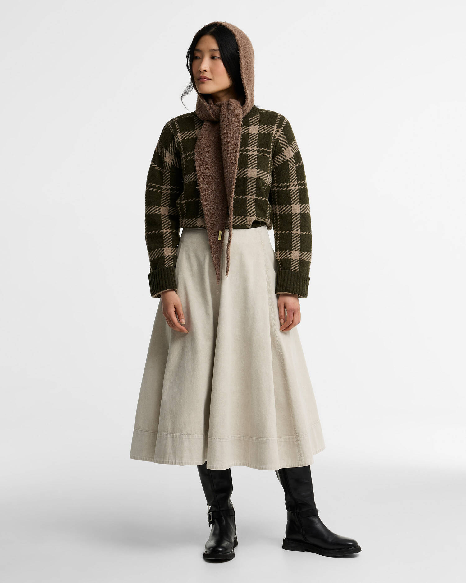 Barbour Schal Penny Hooded Mocha image number 1