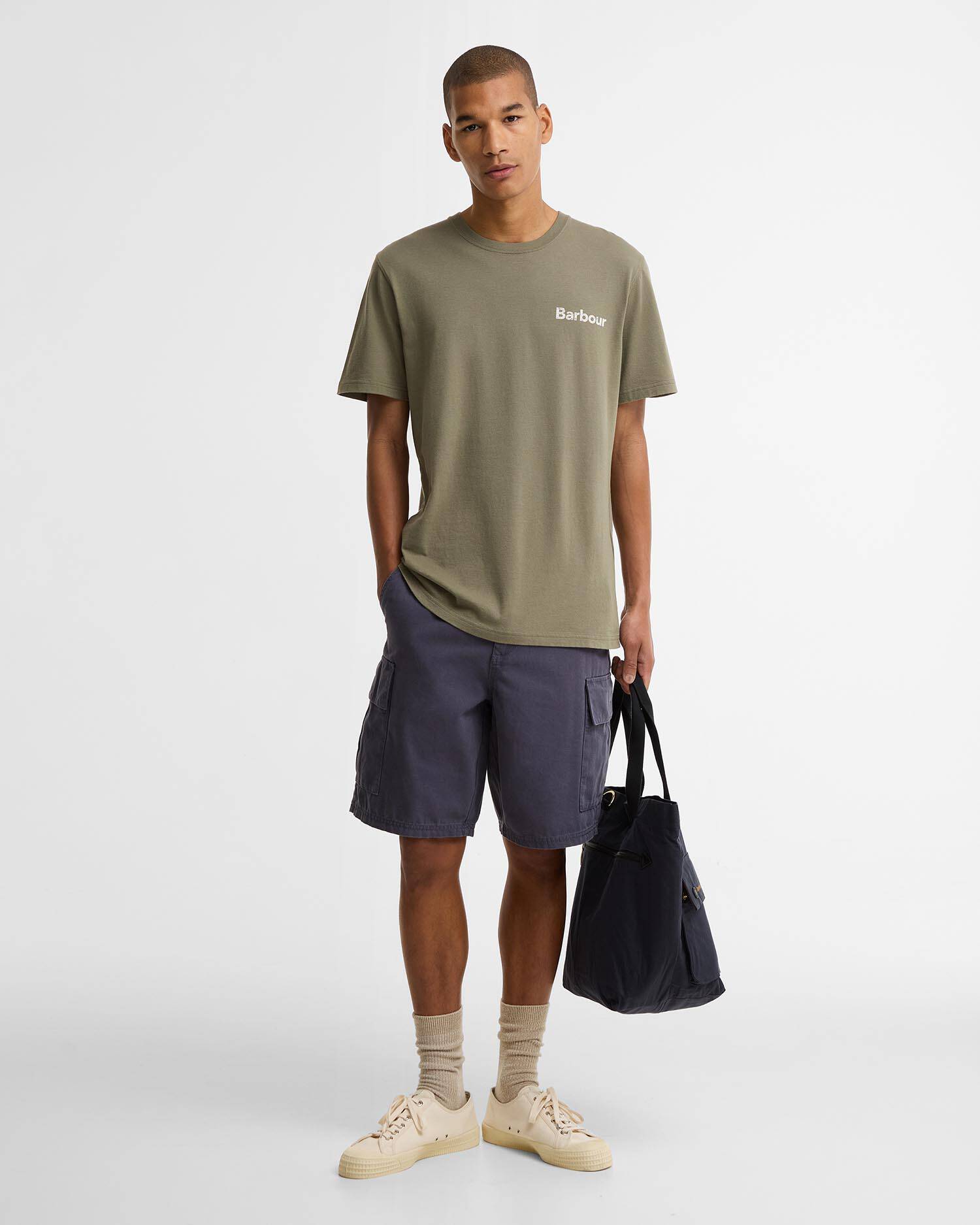 Dearham Graphic Tailored T-Shirt Dusty Olive image number 1