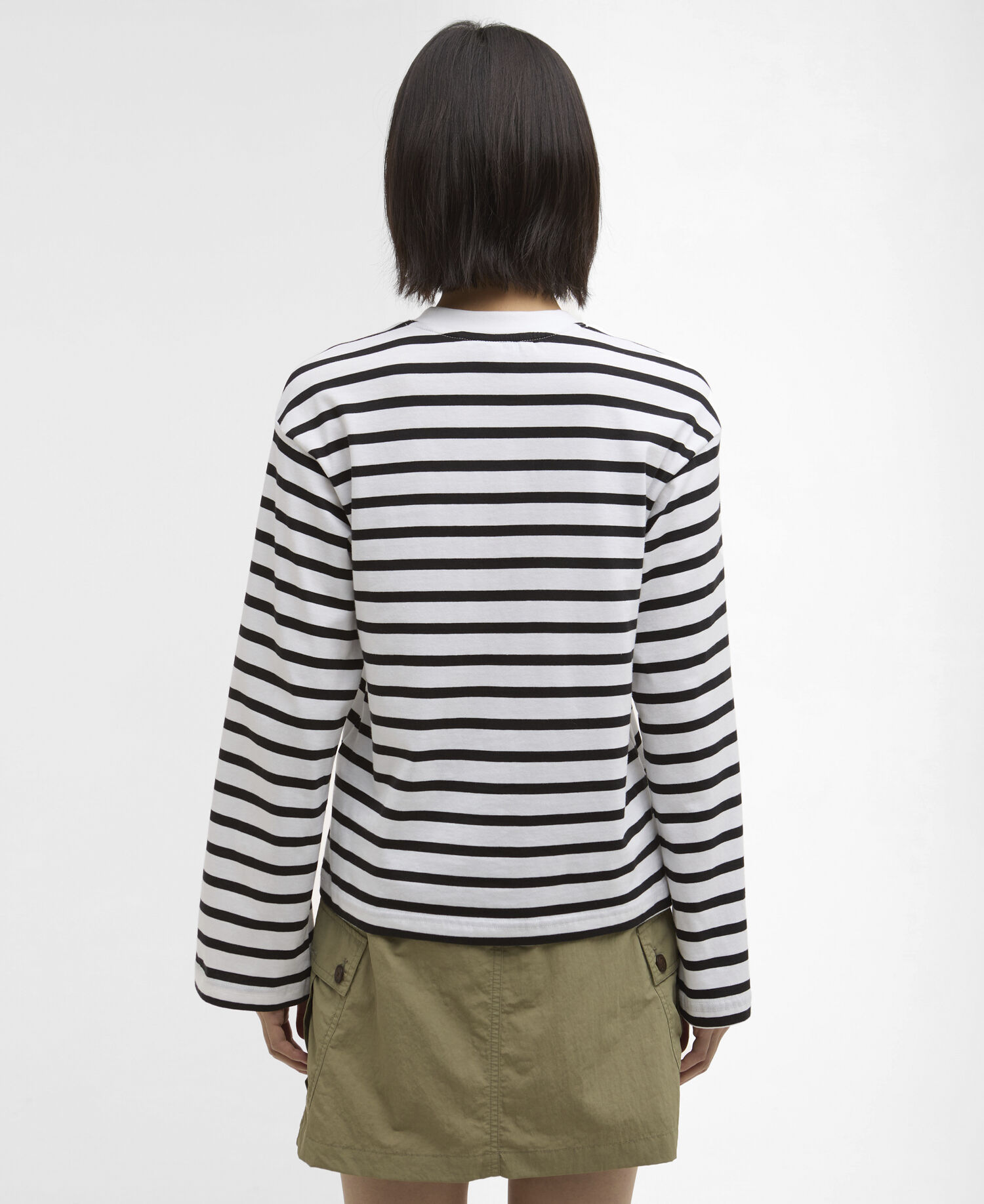 Top con motivo a righe Maureen Black Stripe