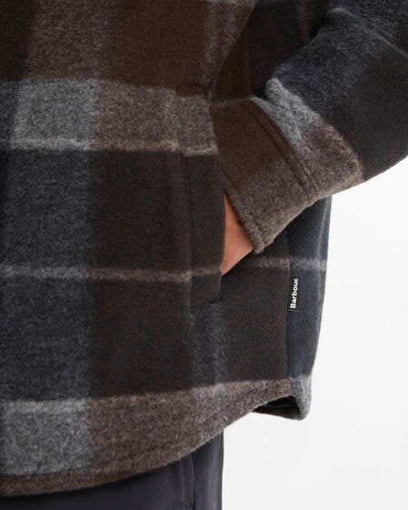 Woodlane Brushed Check Overshirt Midnight Oak Tartan