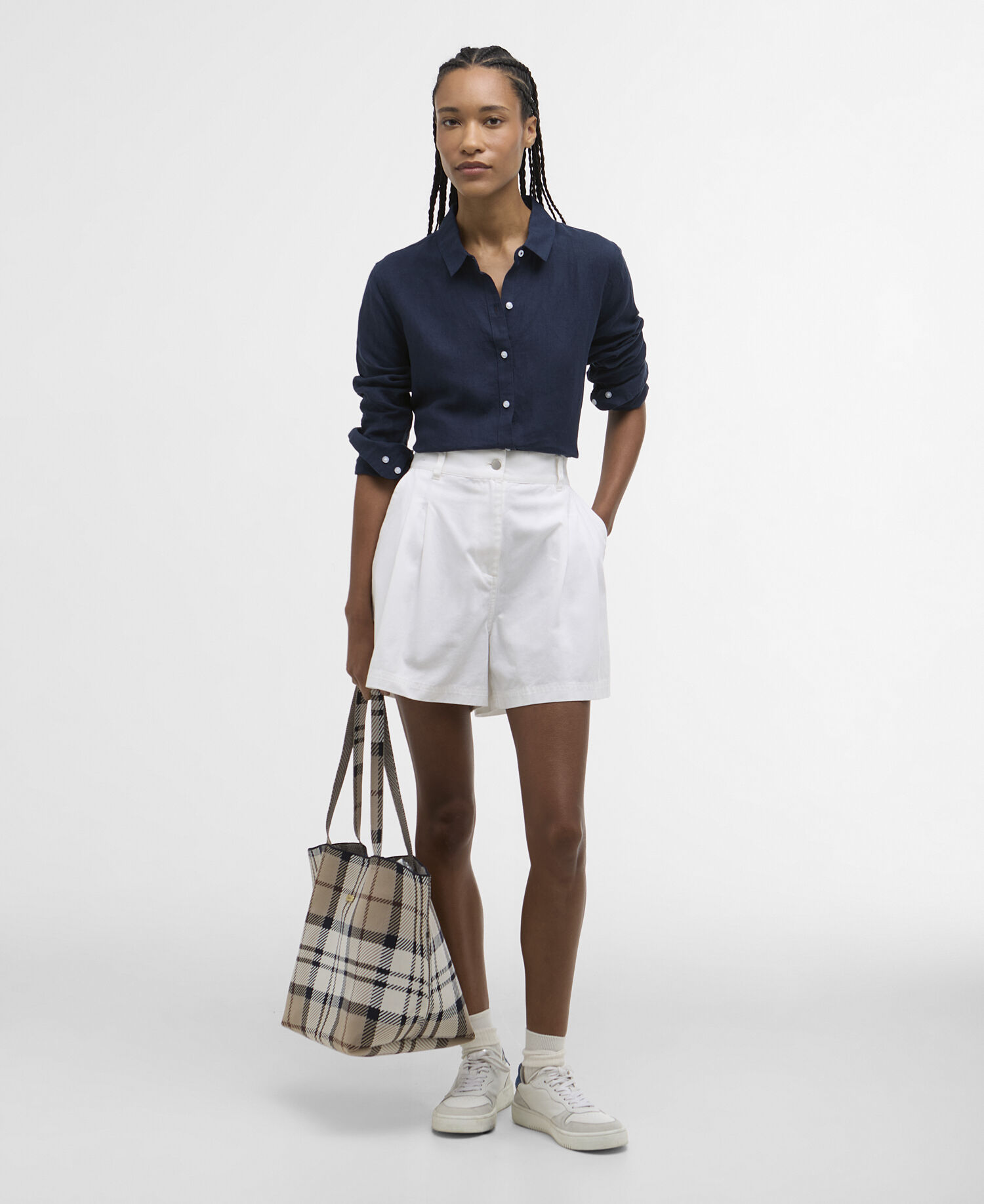 Marine Relaxed Long-Sleeved Shirt Navy