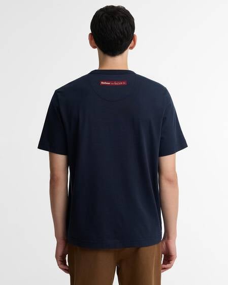 Paul Smith Loves Barbour Key Graphic T-Shirt Navy