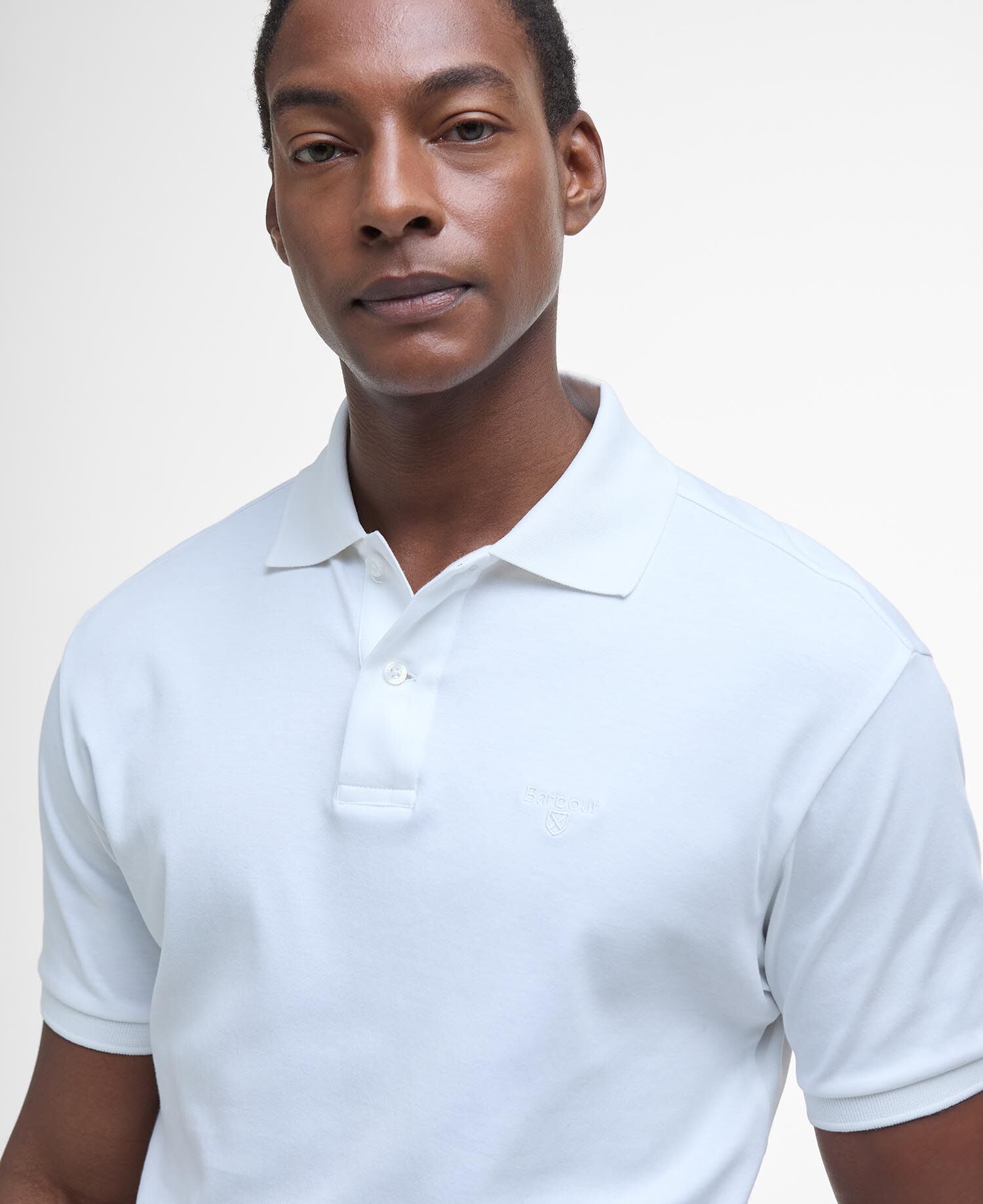Hylton Short-Sleeved Polo Shirt Classic White