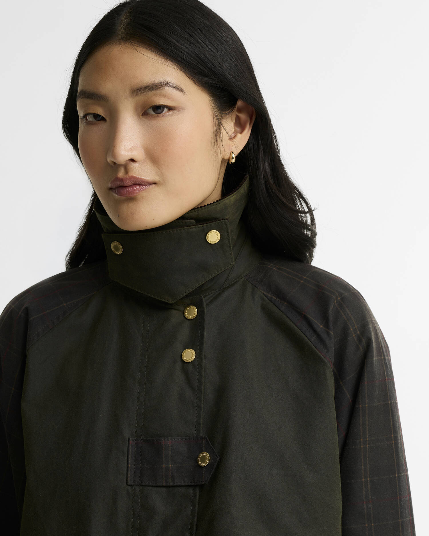 Barbour Wachsjacke Kirklees Checked Fern/Classic/Shadow Classic image number 3