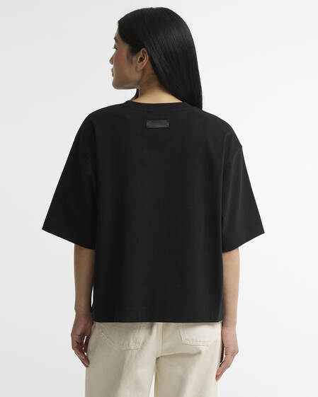 Barbour T-Shirt Willowmere Oversized Black