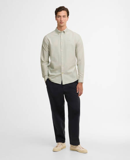 Oxford Tailored Long-Sleeved Shirt Sea Green