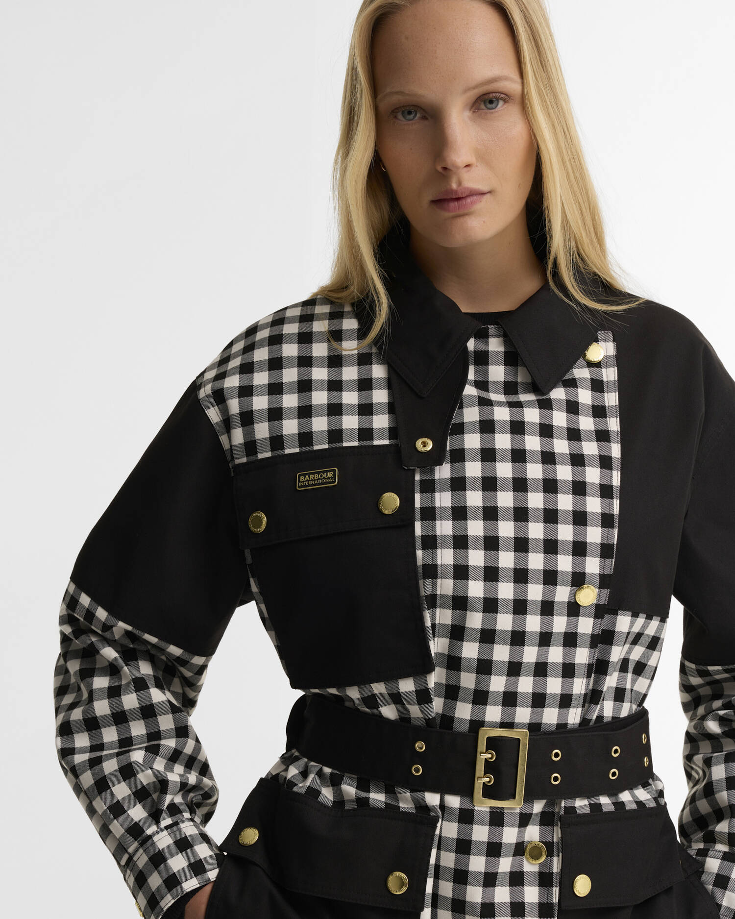 Jacke Gea Gingham Showerproof Northumberland Check/Black image number 4