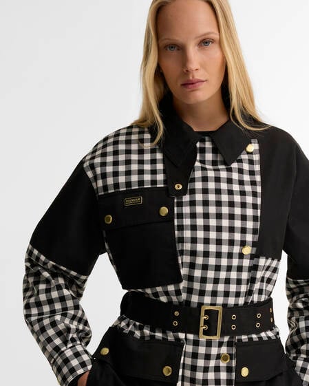 Jacke Gea Gingham Showerproof Northumberland Check/Black