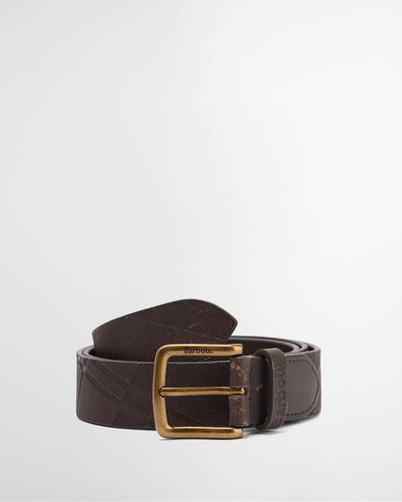 Irvine Leather Belt Dark Brown